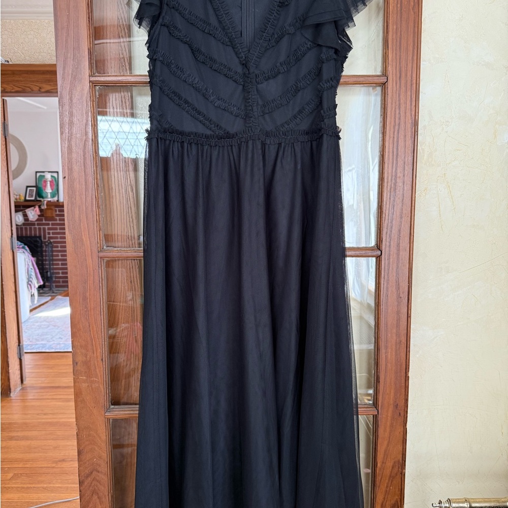 Boden V-neck Tulle Maxi Dress - Picture 7 of 10